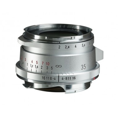 Voigtlander 35mm f2 VM ASPH ULTRON Vintage Line Type II Silver Lens