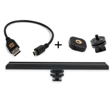 TetherTools RS315BLKKT CamRanger Camera Mounting Kit w/ USB 2.0 Mini-B 8 Pin 1' (30cm) Black