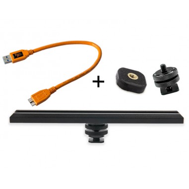 TetherTools RS317ORGKT CamRanger Camera Mounting Kit w/ USB 3.0 Mini-B 5 Pin 1' (30cm) Orange