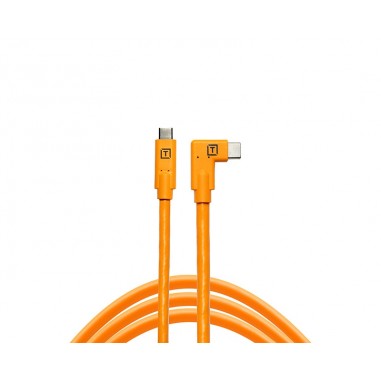 TetherTools TetherPro USB-C to USB-C Right Angle Orange CUC15RT-ORG