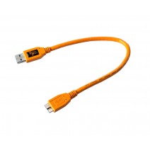 Tether Tools-TetherTools CU5404ORG TetherPro USB 3.0 SuperSpeed Male A to Micro B 1' (0.3m) Cable Orange