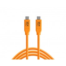 Tether Tools-TetherTools CUC03-ORG TetherPro USB-C to USB-C, 3' (.9m) Orange Cable