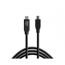 Tether Tools-TetherTools CUC2415-BLK TetherPro USB-C to 2.0 Mini-B 5-Pin, 15' (4.6m) Black Cable