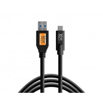Tether Tools-TetherTools CUC3215-BLK TetherPro USB 3.0 to USB-C, 15' (4.6m) Black Cable