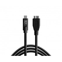Tether Tools-TetherTools CUC3315-BLK TetherPro USB-C to 3.0 Micro-B, 15' (4.6m) Black Cable