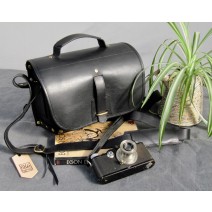 Fogg Specialist Bags-Fogg Satchmo Satchel Black leather with Black Leather Trim