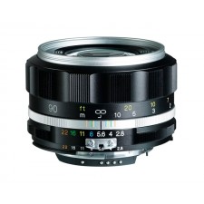 Voigtländer-Voigtlander 90mm f2.8 SL II-S Apo-Skopar Nikon Fit Silver Lens