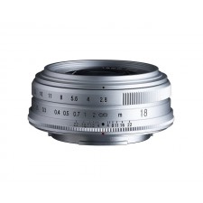 Voigtländer-Voigtlander 18mm f2.8 Color-Skopar X Mount Lens Silver