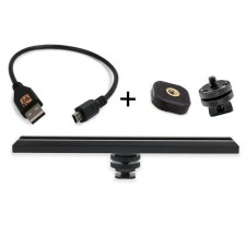 Tether Tools-TetherTools RS315BLKKT CamRanger Camera Mounting Kit w/ USB 2.0 Mini-B 8 Pin 1' (30cm) Black