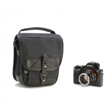 Fogg Specialist Bags-Fogg Soprano Satchel Black Fabric with Black Leather