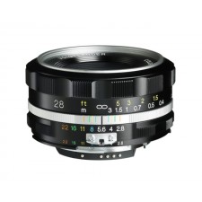 Voigtländer-Voigtlander 28mm f2.8 Aspherical SL II-S Color-Skopar Nikon Fit Silver Lens