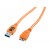 TetherTools CU5404ORG TetherPro USB 3.0 SuperSpeed Male A to Micro B 1' (0.3m) Cable Orange